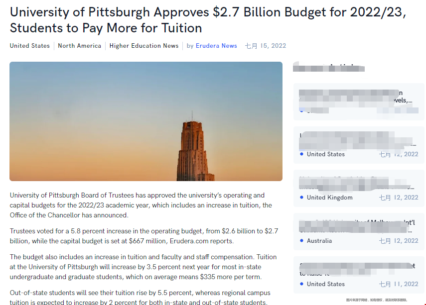 匹茲堡大學學費2022-23學年上漲.png