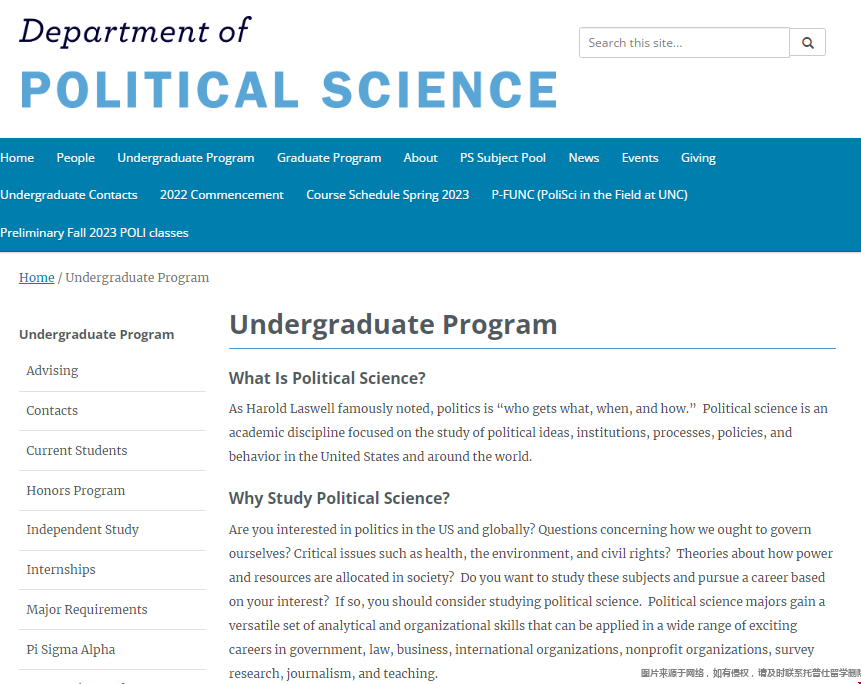 北卡羅來納教堂山分校政治學專業.png