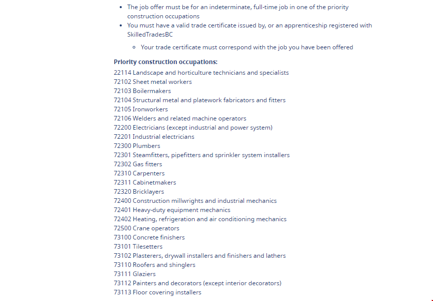加拿大BCPNP優(yōu)先建筑類(lèi)職業(yè)低分移民.png