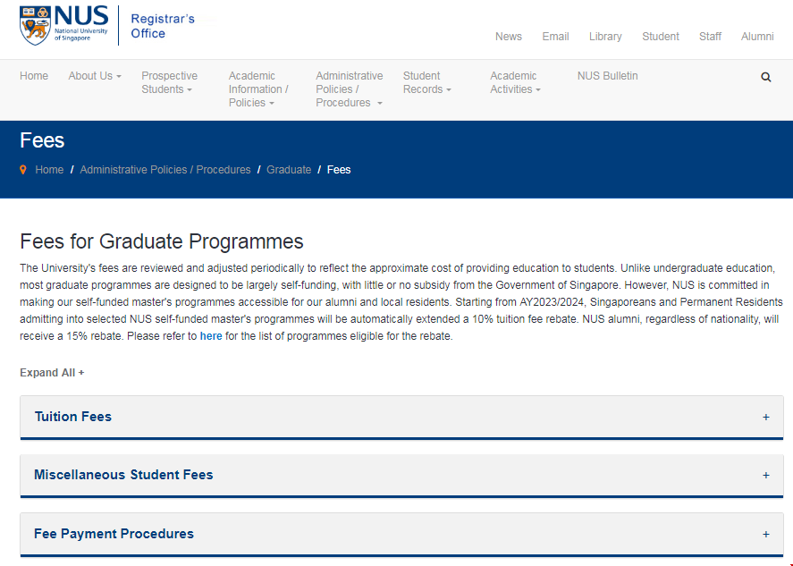新加坡國立大學永久居民將全面實施自費.png