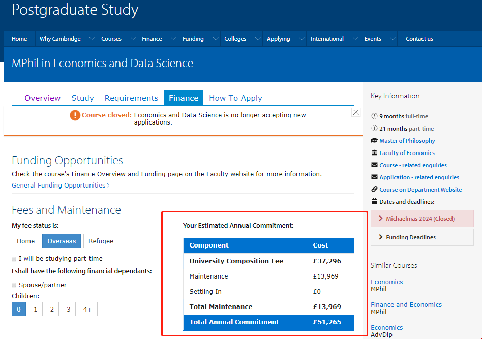 劍橋大學經濟學和數據科學碩士學費.png 劍橋大學經濟學和數據科學碩士學費.png