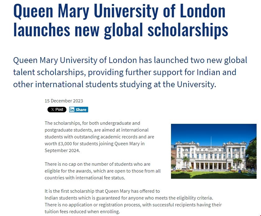 倫敦瑪麗女王大學推出新的全球人才獎學金.png