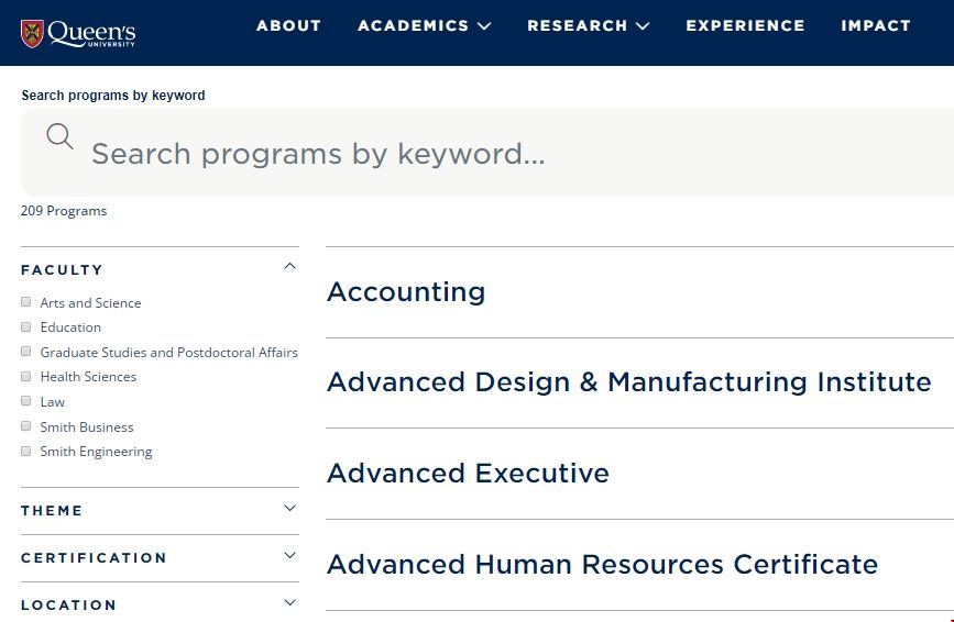 加拿大女王大學有幾個學院.png 加拿大女王大學有幾個學院.png