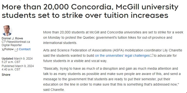 加拿大部分高校進行罷課.png