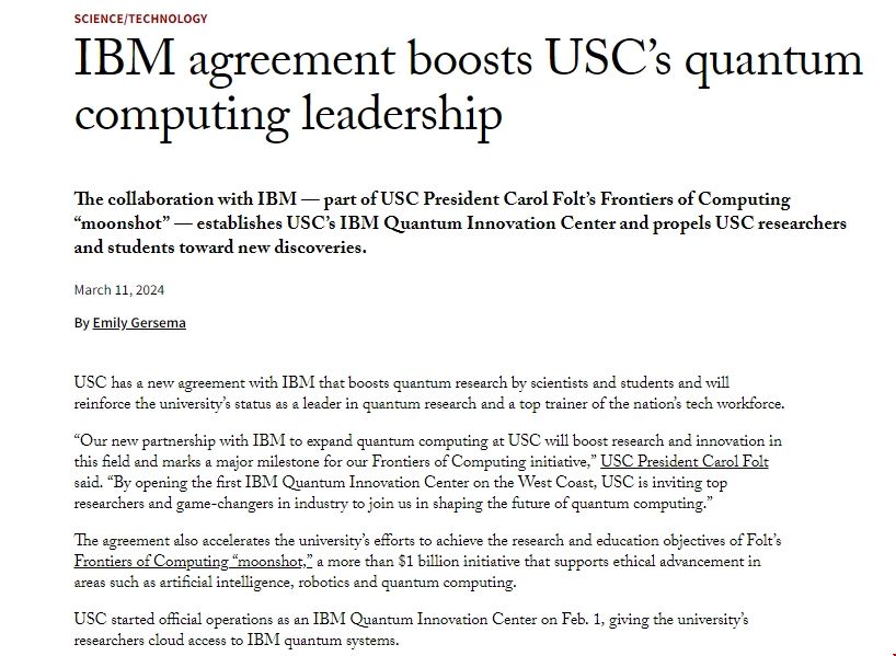 南加州大學量子計算領域進入新里程碑.png