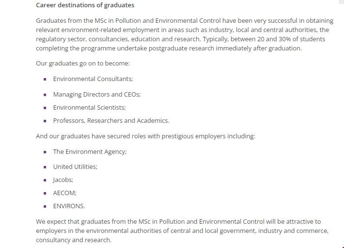 曼徹斯特大學(xué)污染與環(huán)境控制專業(yè)就業(yè)情況.png 曼徹斯特大學(xué)污染與環(huán)境控制專業(yè)就業(yè)情況.png